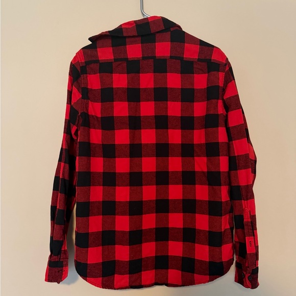 Goodfellow & Co Red and Black Plaid Shirt - Picture 2 of 3
